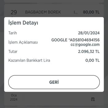 Google Ads Bilgi Dahilinde Hesaptan Para Çekiyor