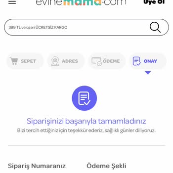 Evinemama.com Aynı Gün Teslim Mama Gelmedi