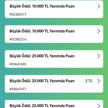 Vodafone Çekiliş Bileti