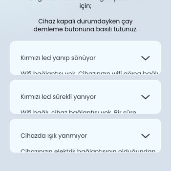 Karaca Otomatik Çay Makinesi Sorunu