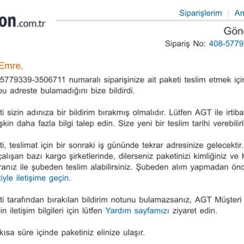 Ürünü Vaktinde Teslim Etmiyor Ve Yanlış Bildirim Yapıyor