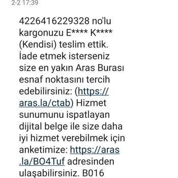 Aras Kargo Ürünüm Halen Gelmedi