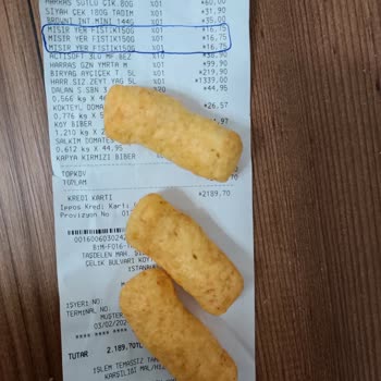 File Market Harras Marka Yer Fıstıklı Cips Kalite Sorunu ve Sağlık Endişesi