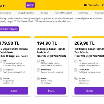 Millenicom Engelli Tarife Aboneliği