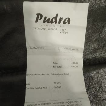 Pudra Lingerie Değişim Yapmadılar Çalışanlar Çok Tuhaf