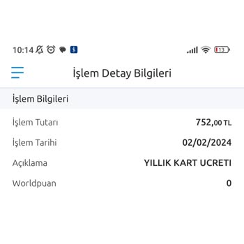 Yapı Kredi Bankası Yıllık Kart Ücreti