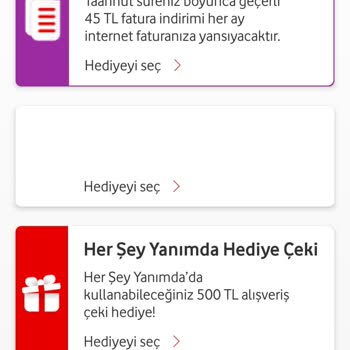 Vodafone Net İndirim Veya Hediye