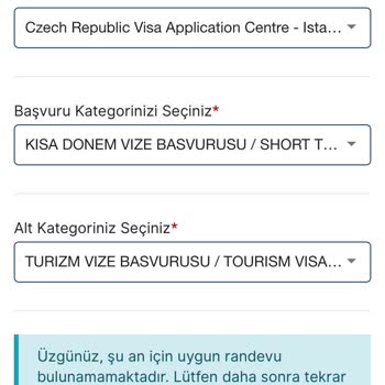 VFS Global Vize Randevusu Alamıyorum