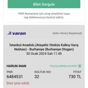 Obilet Bilet İadesi Yapılmıyor Ekstra Güvence Bedeli Parası Ödememe Rağmen