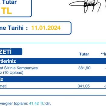 Superonline'nın Müşteriden Haksızca Almaya Çalıştığı Fatura Bedeli