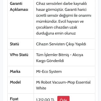 Ouno Service Ürünümü Tamir Etmek Yerine Daha Çok Bozuyor
