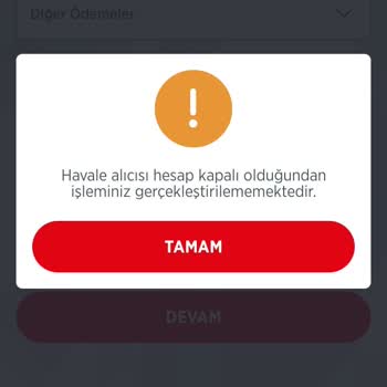 Ziraat Bankası Havale Alıcısı İşleme Kapalı