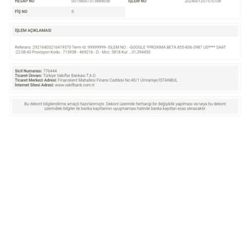 PUBG (Pubgmobile.com) Google Proxima Beta Kartımdan Para Çekiyor