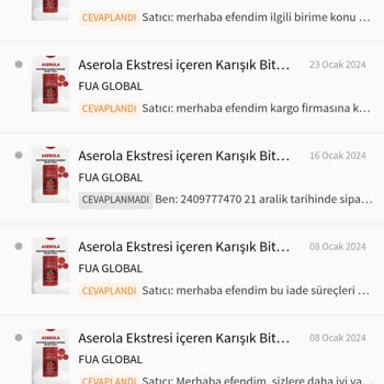 Trendyol Fua Global İade Ücretimi Alamıyorum