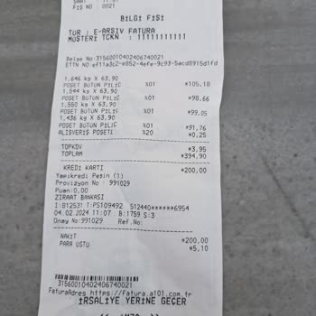 A101 İade Etmek İstedim