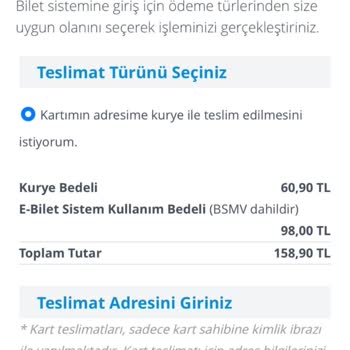 Passo Kart Tarafıma Ulaşmadı