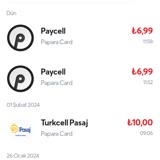Turkcell Paycell İki Kere Karttan Para Çekti Bir Kere Yükleme Yaptı