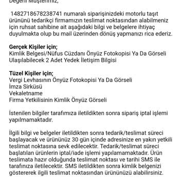 A101 Ürünüm Telim Edilmedi