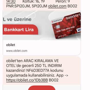 Obilet Paramın Kartıma Tekrar İade Edilmesini İstiyorum