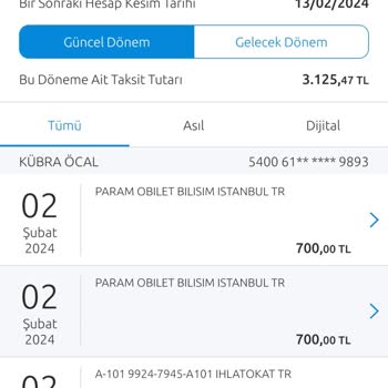 Obilet Paramın Kartıma Tekrar İade Edilmesini İstiyorum