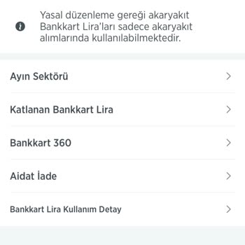 Ziraat Bank, Bank Kart Lira