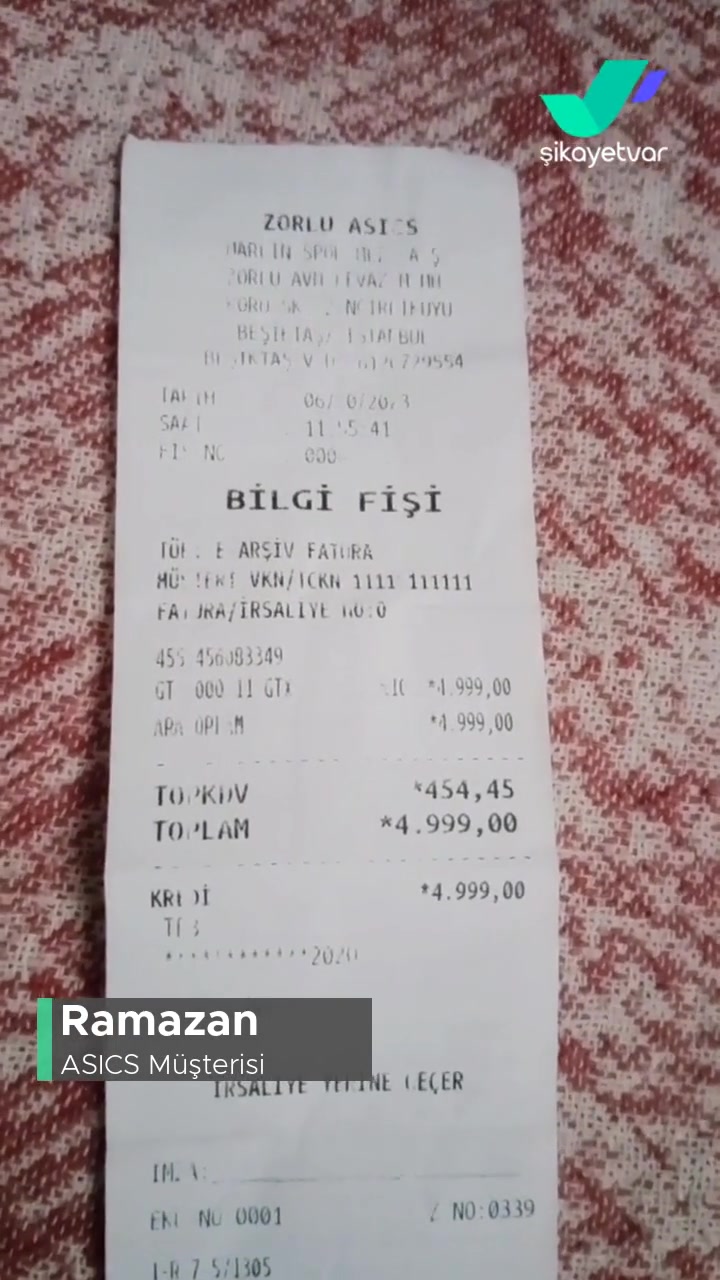 Asics Ayıplı Ürün Satıyor! videonun kapak resmi