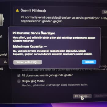 Gürgençler Macbook Batarya Arızalı Kusurlu Ürün Satışı