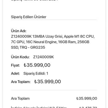 Gürgençler Macbook Batarya Arızalı Kusurlu Ürün Satışı
