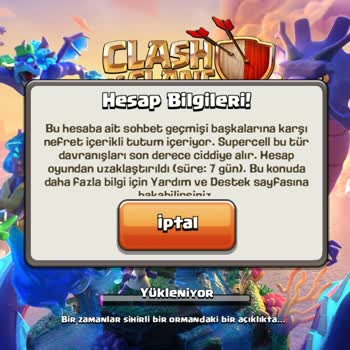 Clash of Clans Haksız Yere Ceza Vermeyin