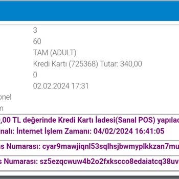 TCDD Bilet İade Kesintisi