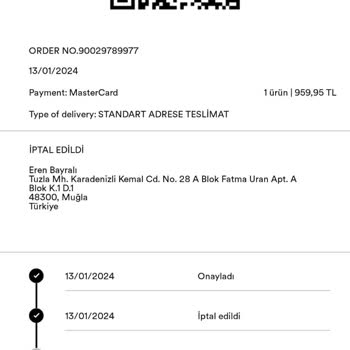 Lefties İptal Edilen Siparişin Para İadesini Yapmıyor!