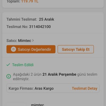 Trendyol Siparişin Teslim Edilmemesi