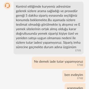 Trendyol Yemek Getirmedikleri Yemeğimin Parasını Aldı