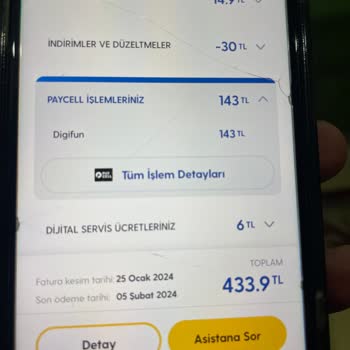 Digifun Haberim Olmadan Faturama Yansıtılan Tutar