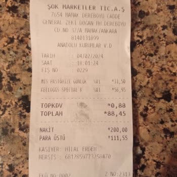 Şok Market Raf/kasa. Farkı