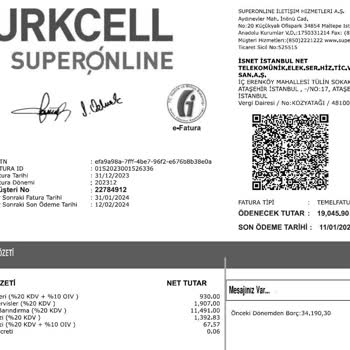 Superonline Kullanılmayan Hizmetler İçin Faturalama