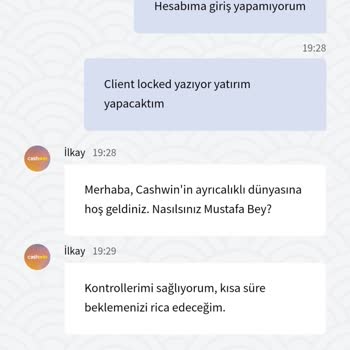 Cashwin Ödeme Yapmamak İçin Hesabımı Kapattı