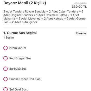 Doyuyo Sipariş Eksikliği