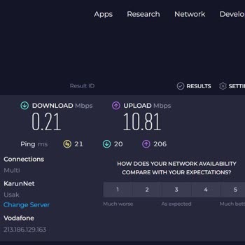 Vodafone Da Bağlantı Hızı Sürekli Düşüyor
