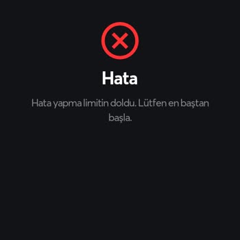Papara Hata Yapma Limitiniz Doldu Hatası