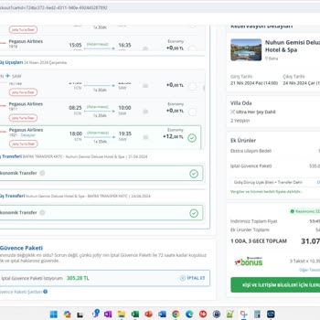 Jolly Tur Otel+uçak+transfer Hikayesi İptal Sigortası Yalan!