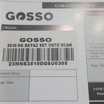 Çelik Kardeşler AVM Gosso Marka Set Üstü Ocak Kusurlu Çıktı!