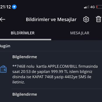Apple Hesabımdan Bilgim Dışında Çekilen Tutar