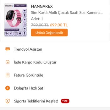 Trendyol Nova Teknoloji Mağazası Hangarex Saat Kamerasız Geldi