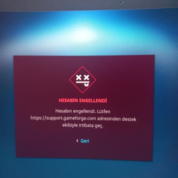Gameforge Hesabım Durduk Yere Engellendi