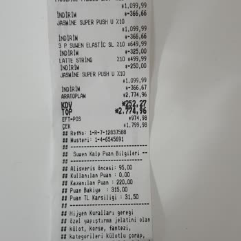 Suwen Aynı Ürünün Beden Değişikliğinde 974 TL Fark Alması