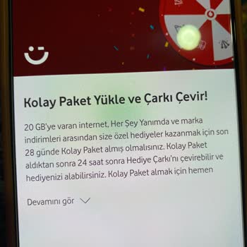 Vodafone Hediye Çarkı Çeviremiyorum