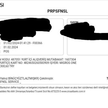 Migros Sanal Market Para İadesinin Gerçekleştirilmemesi