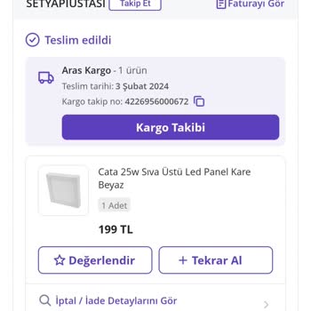 Aras Kargo Ürünü Teslim Etmeden Teslim Ettim Diye Gösteriyor