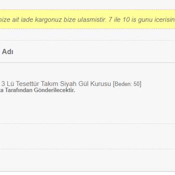 Sefamerve Para İadesi Gerçekleştirmiyor.